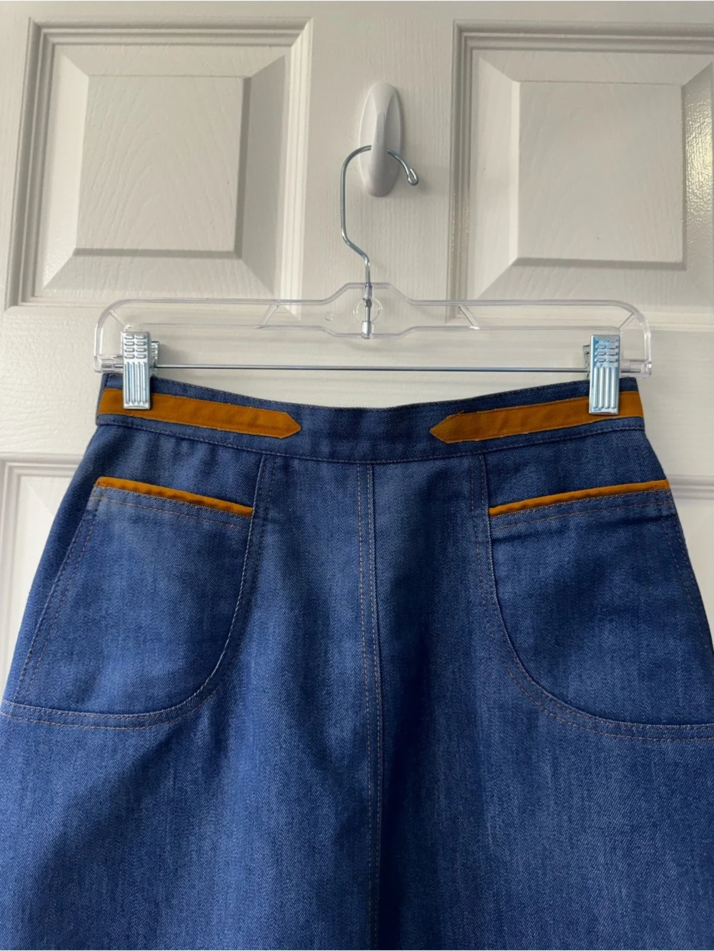 Vintage Koret City Blues Jean Classic A-Line Navy Denim Skirt
